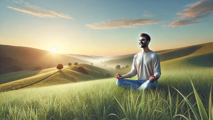 Meditação e Harmonia: A Imagem da Felicidade Interior